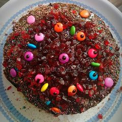 A picture of Chocolate cherry Cake.