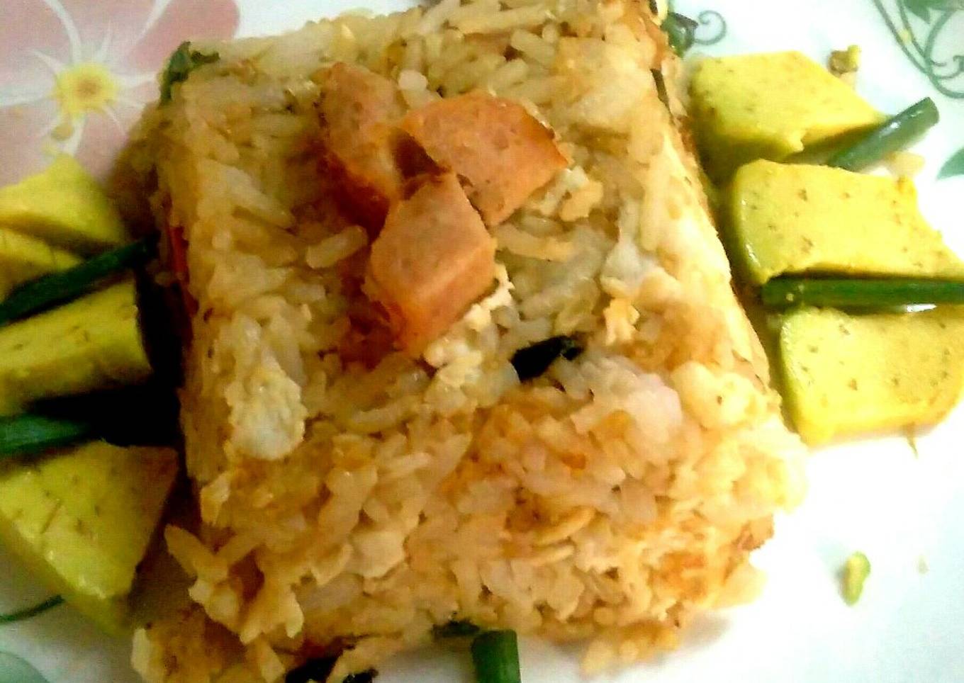 Sausage and egg fried rice