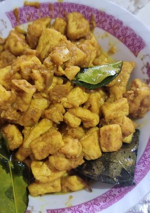 Foto resep Orek Tahu Bumbu Kuning