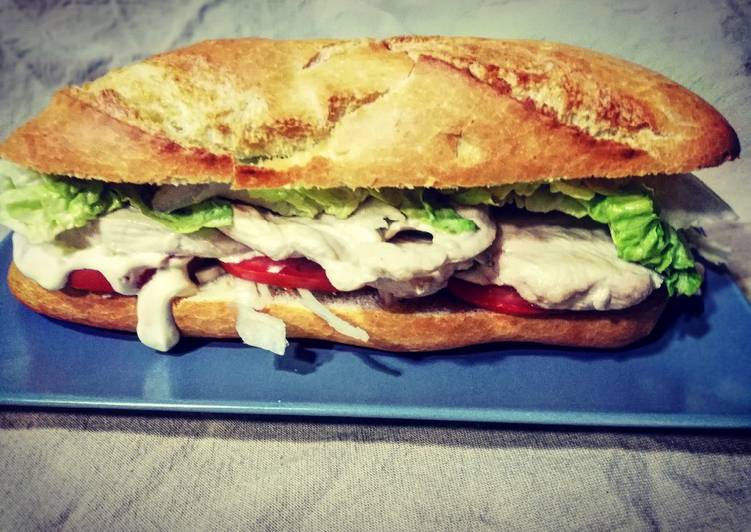 Bocadillo de pechugas de pollo