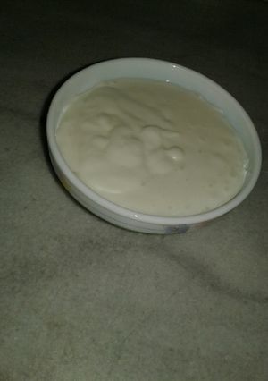 صورة لوصفة مايونيز بالنشاء