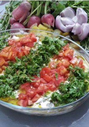 صورة لوصفة فول مدمس بالقشطة 😋