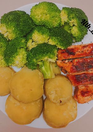 Hình của món Lườn gà áp chảo.