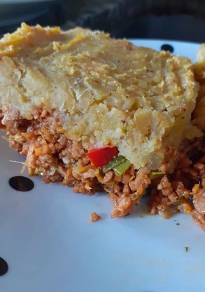 Una foto de Pastel de Batata vegano