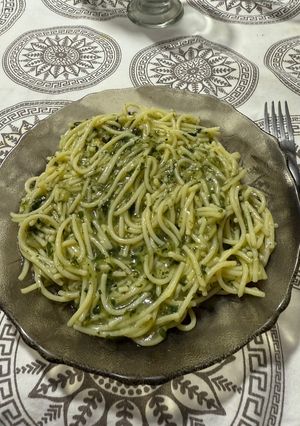Una foto de Salsa de acelga sin tacc y sin lácteos