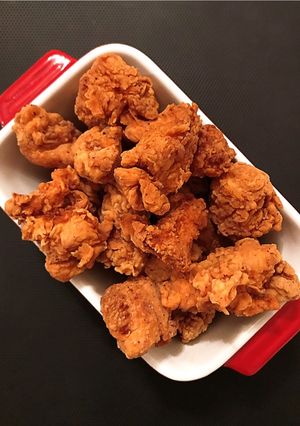 A picture of Chicken popcorn.
