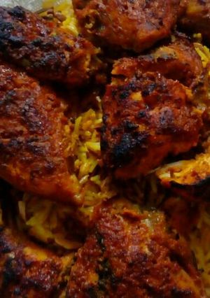 صورة لوصفة دجاج تكا ورز تندر