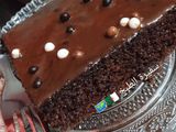 بسبوسة غرقانة بالشكلاطة