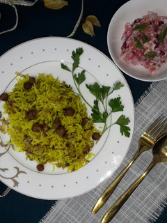 عکسی از دستور کلم پلو شیرازی با کلم برگ
