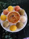 Idlis with Chana dal Chutney