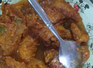 Una foto de Chicharrón en Salsa Roja