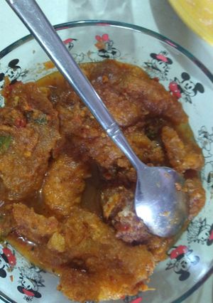 Una foto de Chicharrón en Salsa Roja