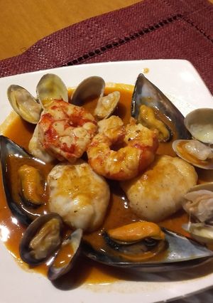 A picture of Monkfish Marinara.