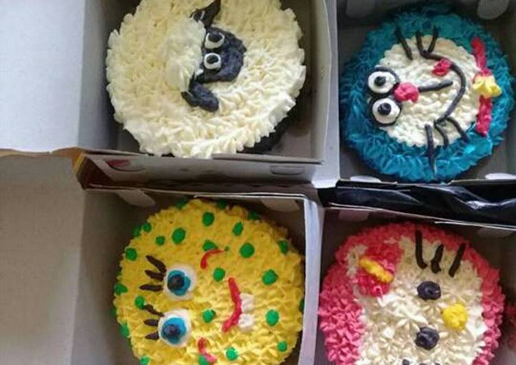 Resep: 3.Tart mini carakter 🐭 yang Lezat