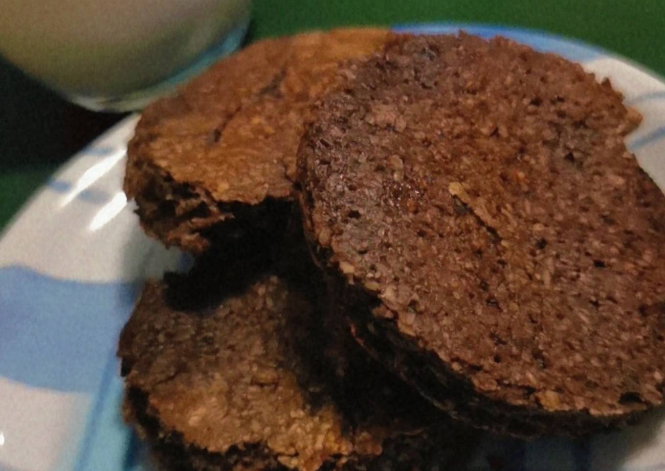 Tortitas de avena con cacao puro