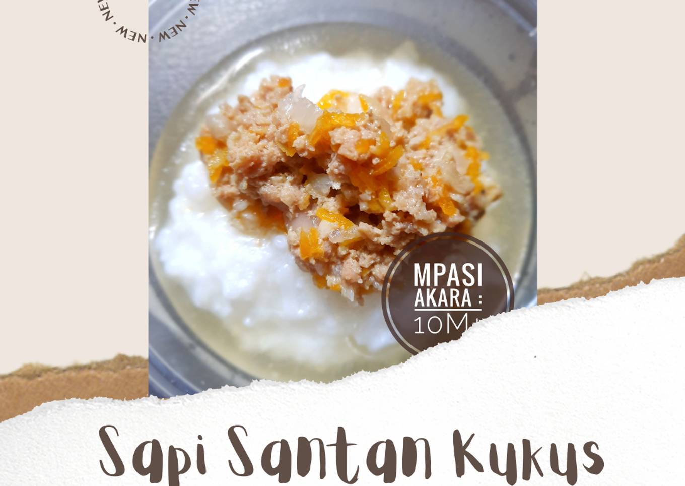 MPASI 10M+ : Sapi Santan Kukus