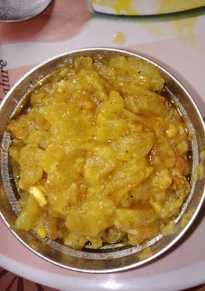 A picture of Masala kaddu.