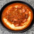 🧀 Polenta bien cremosa con queso y salsa