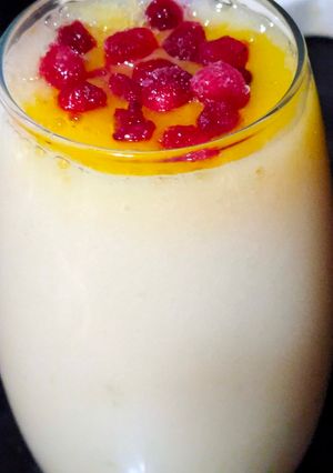 صورة لوصفة عصير جوافة ومانجو على رمان