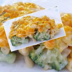 A picture of 🌳🍜Broccoli Mac and Cheese🍜🌳.