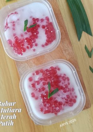 Foto resep Bubur Mutiara Merah Putih