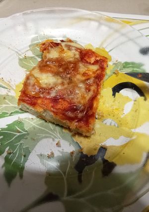 Una foto de Pizza sin sal agregada