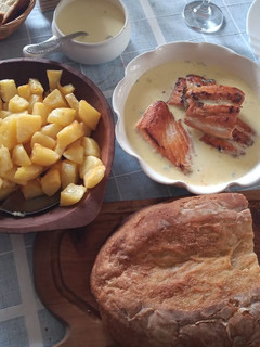 Una foto de Papas al vinagre y doradas al horno