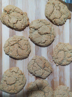 A picture of Soft and chewy herb and peanut butter cookies (no chilling).