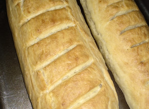 Una foto de Pan casero relleno de queso