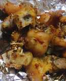 Giò heo chiên tỏi