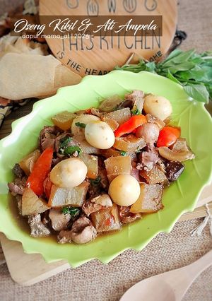 Foto resep Oseng Kikil, Ati Ampela Ayam, dan Telur Puyuh