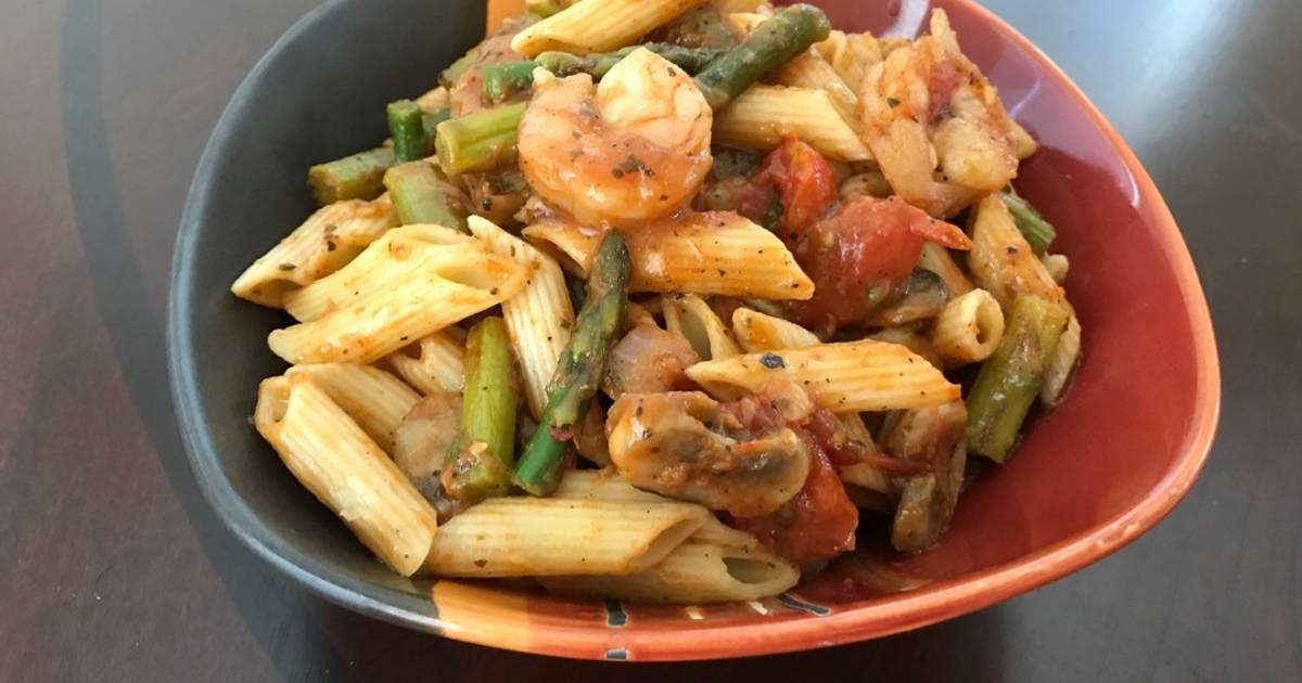 Pasta integral con espárragos en salsa de limón Receta de LuzMa SG- Cookpad