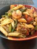 Pasta con camarones