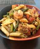 Pasta con camarones