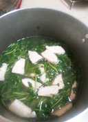 Canh cải xà lách xoong(món chay)