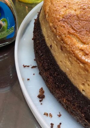 Una foto de Chocoflan