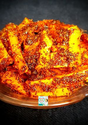 A picture of Carrot Mustard Pickle.