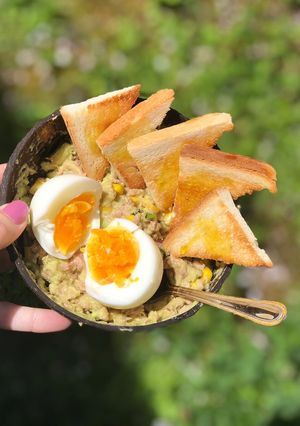 Une photo de Salade guacamole thon