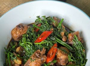 Gambar Ayam Kicap Pucuk Paku