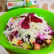 Salad buah kelapa muda sederhana