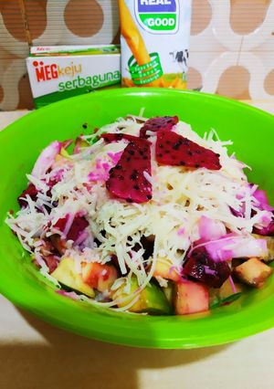 Foto resep Salad buah kelapa muda sederhana
