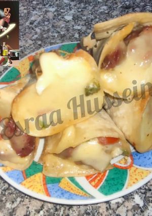 صورة لوصفة اقماع سوسيس بالموزاريلا