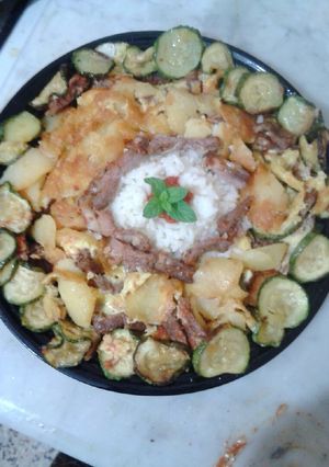 صورة لوصفة غراتان مشكلة 🍱 بنينة ❤❤❤👍
