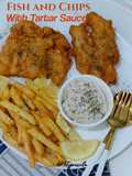 Fish and Chips With Tartar Sauce