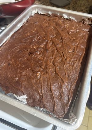 Una foto de Brownie con Chocolate Águila y Nueces
