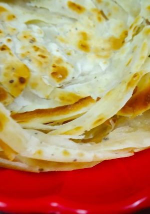 A picture of Masala Lachha parantha.