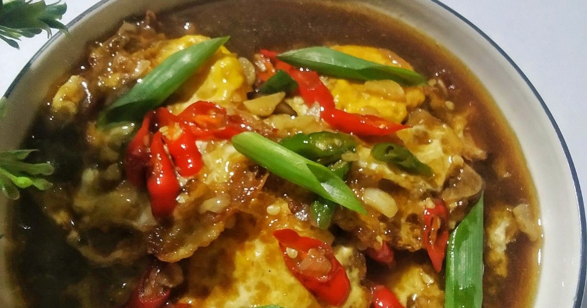 Telur Ceplok Saus Pedas Manis