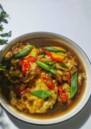 Foto resep Telur Ceplok Saus Pedas Manis