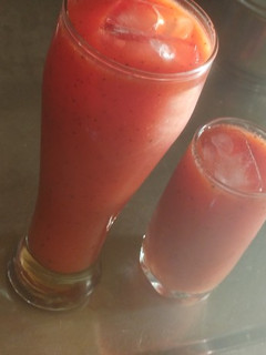 Una foto de Jugo de papaya con cúrcuma