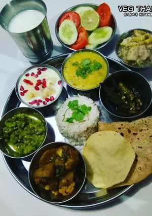 A picture of Veg Thali.
